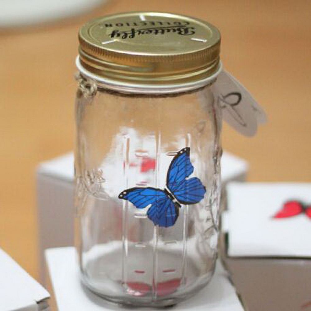 Mariposa en un tarro