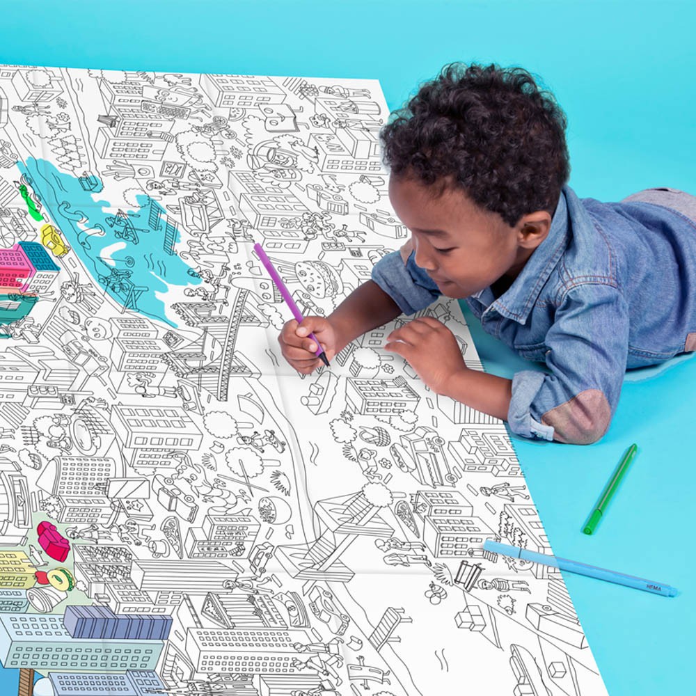 poster grande para colorear magic big