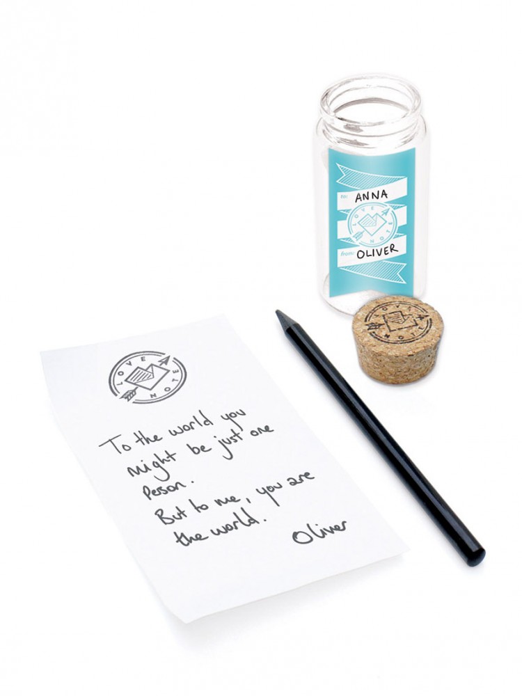 romantico regalo perfecto san valentin mensaje en una botella tarro