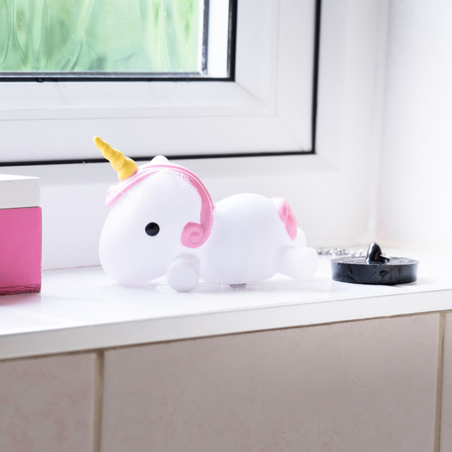 Tapón de baño unicornio multicolor 3