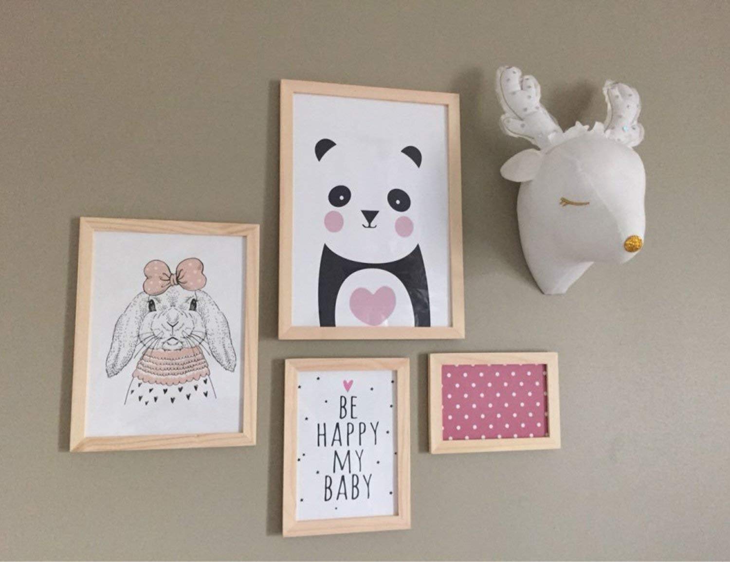 Cabeza de ciervo para habitación infantil o de bebé 5