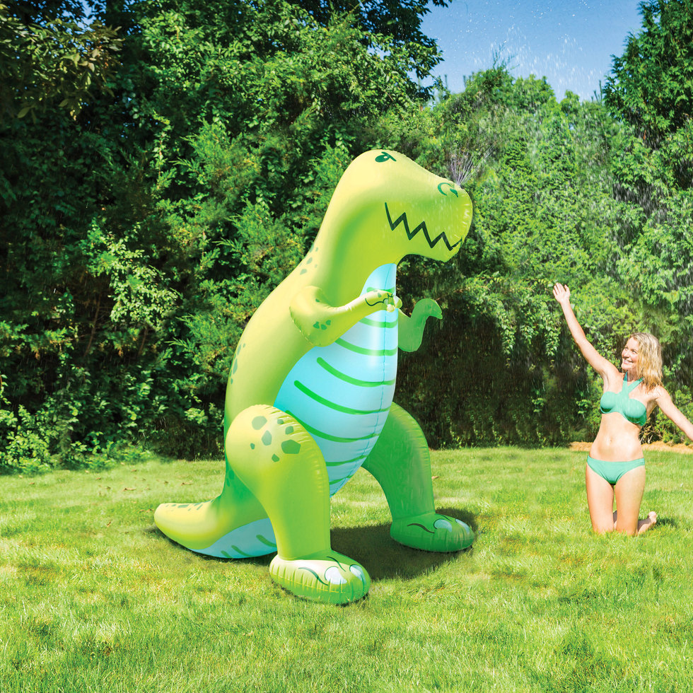hinchable gigante de dinosaurio